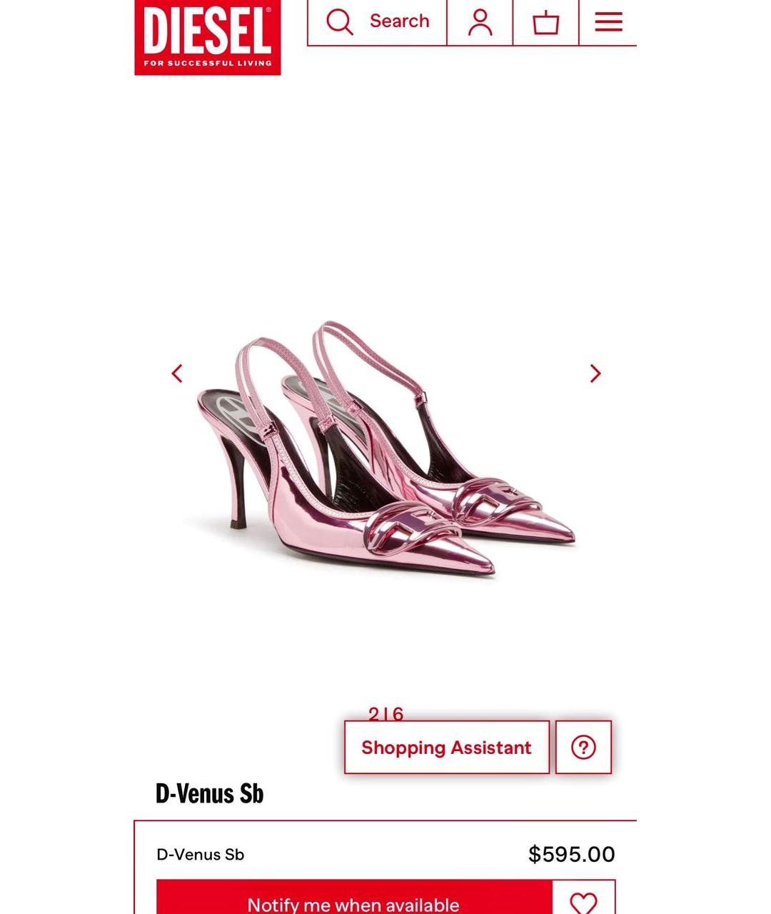 DIESEL Розовые туфли из лакированной кожи, фото 2