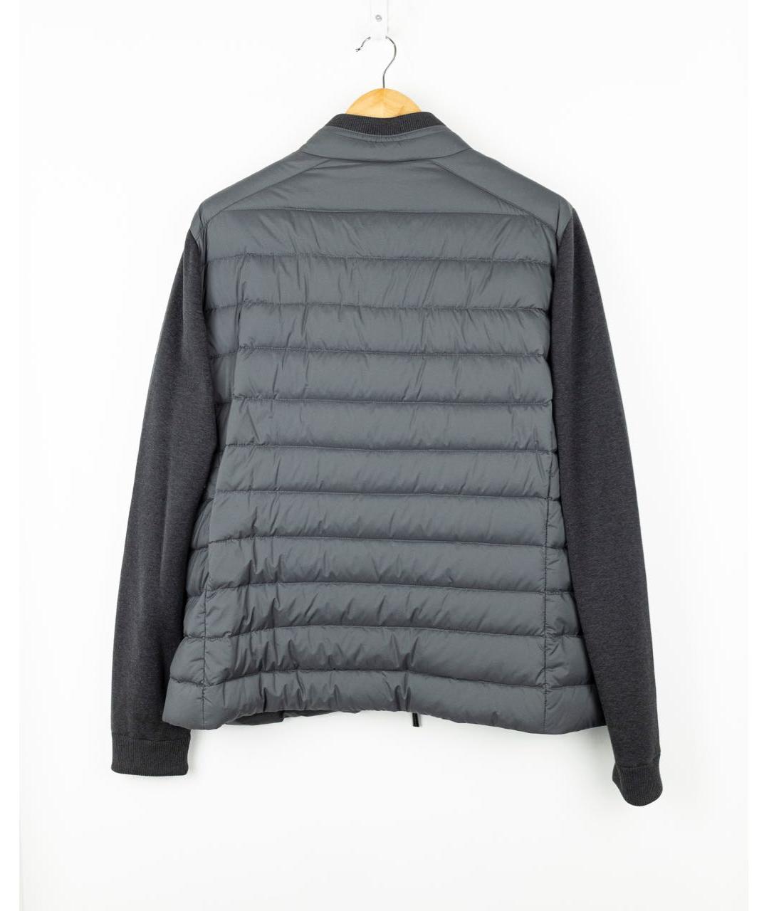 MOORER Серая полиэстеровая куртка, фото 2