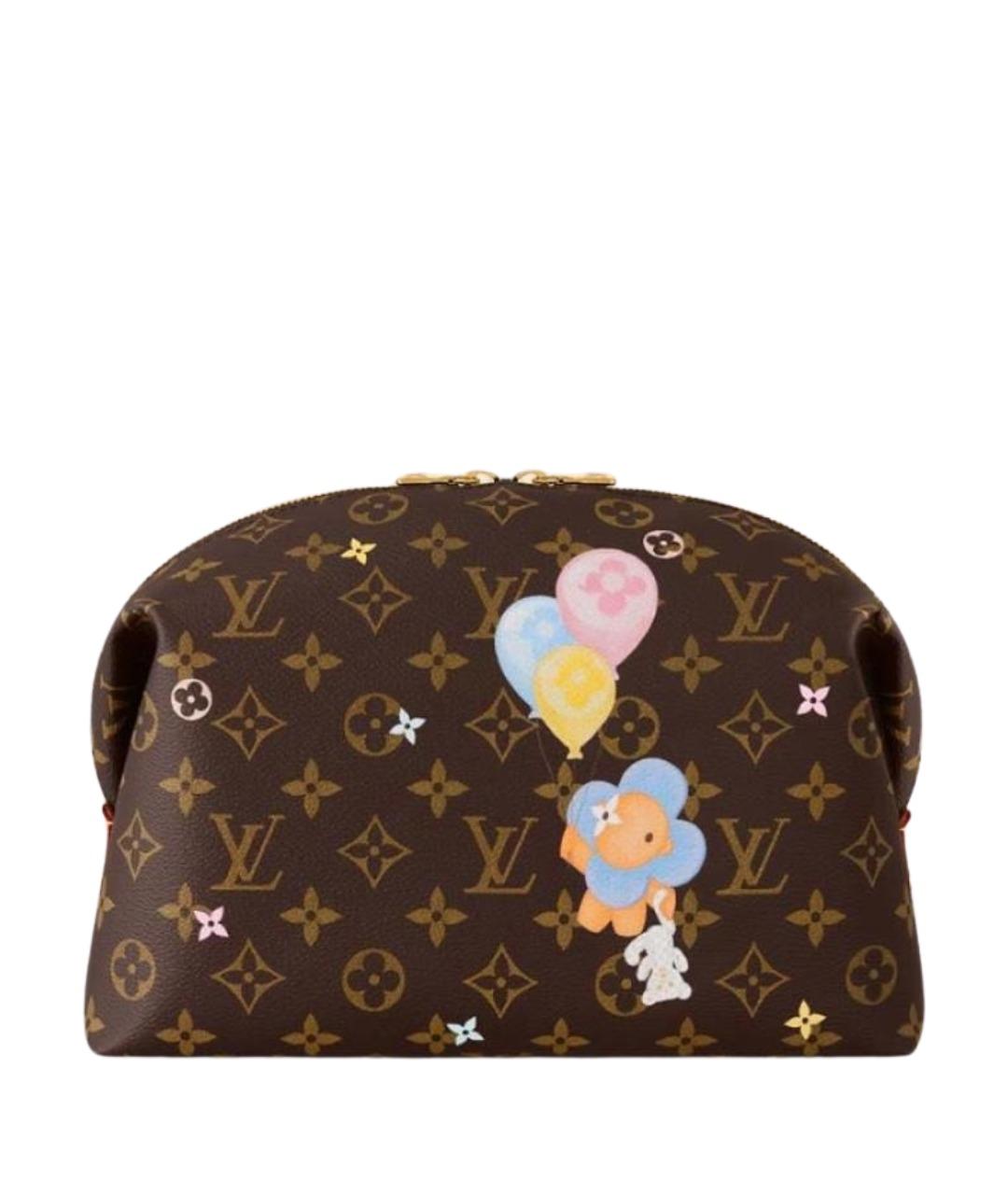 LOUIS VUITTON Коричневая косметичка, фото 1