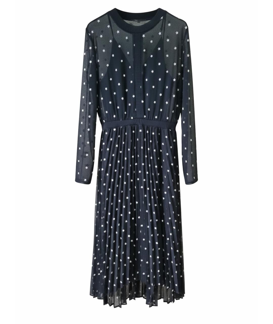 MAJE Черное полиэстеровое повседневное платье, фото 1