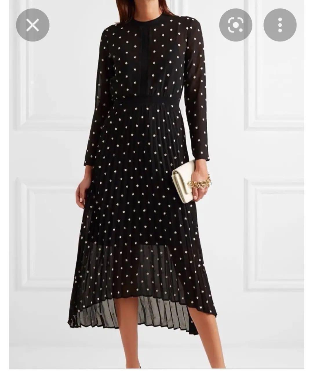 MAJE Черное полиэстеровое повседневное платье, фото 2