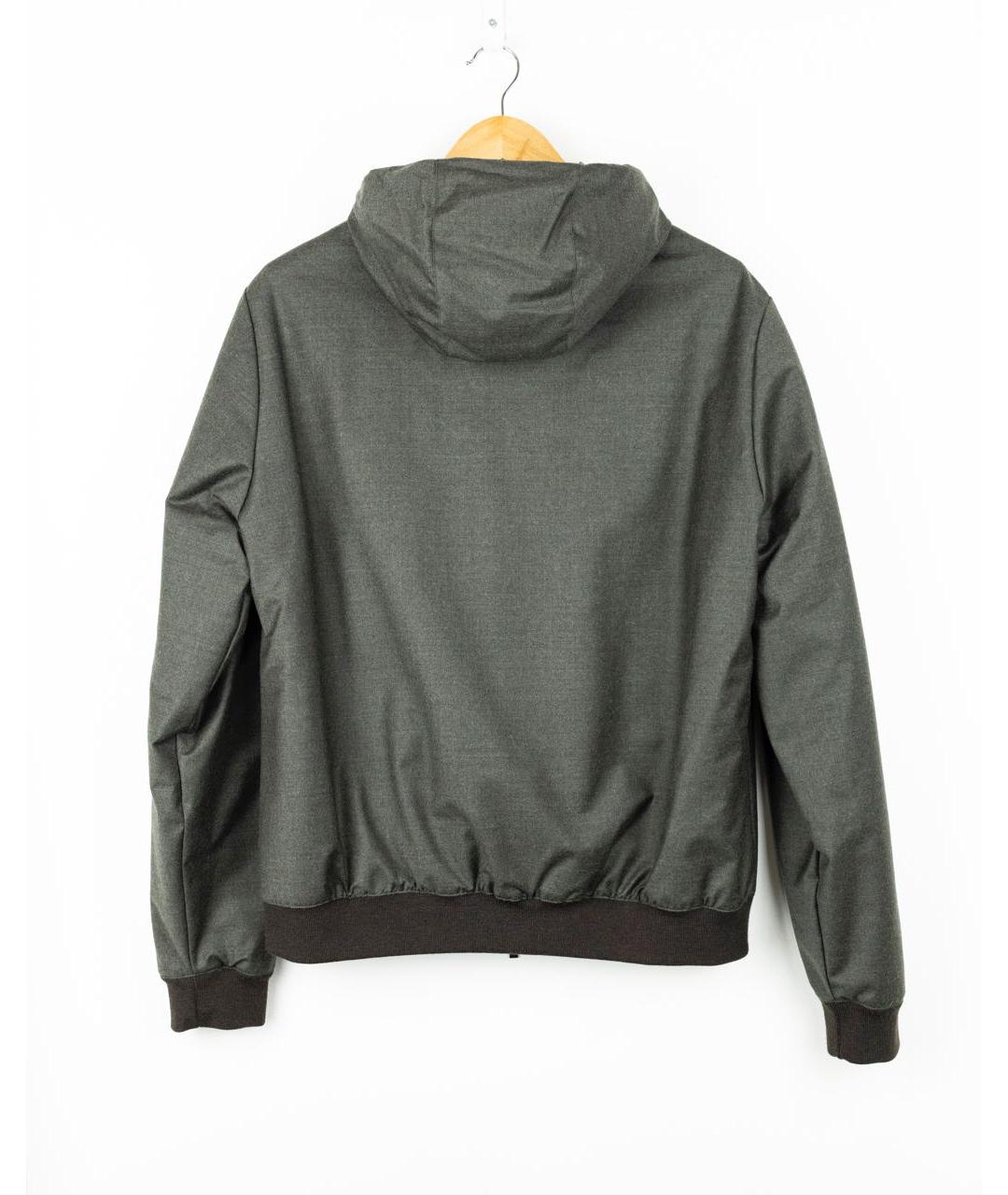 MOORER Хаки шерстяная куртка, фото 2