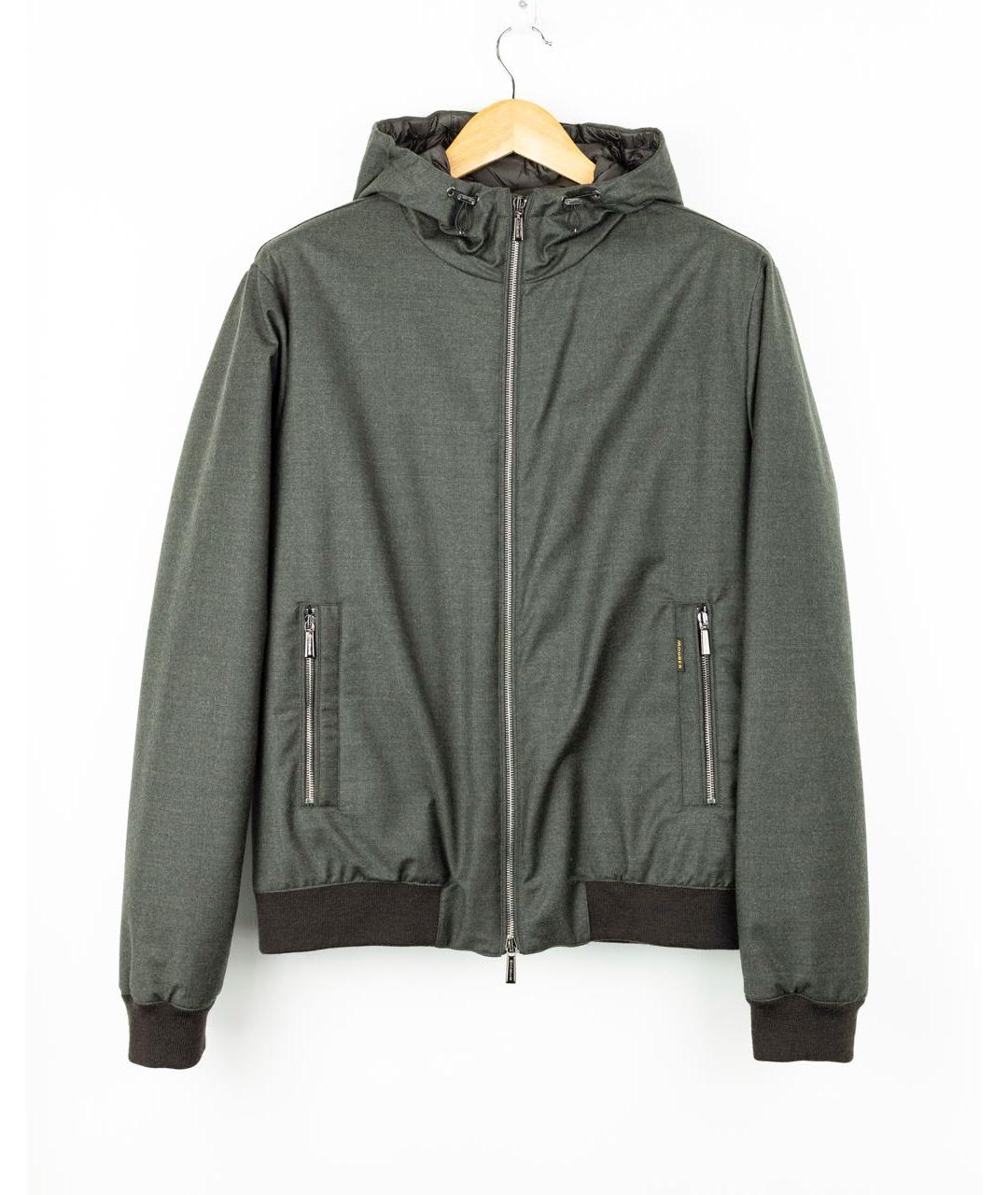 MOORER Хаки шерстяная куртка, фото 5