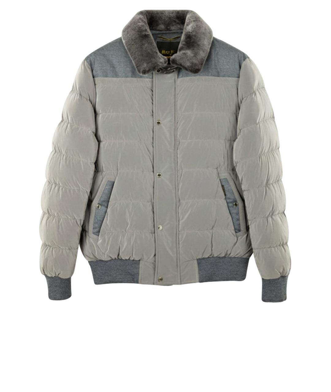 MOORER Серая полиэстеровая куртка, фото 1