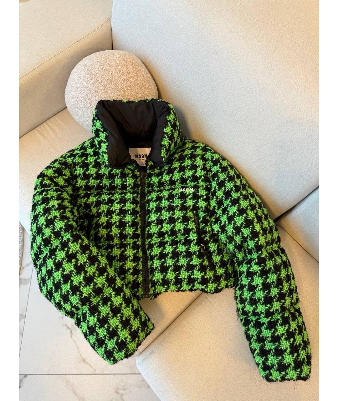 MSGM Зеленый хлопковый костюм с юбками, фото 9