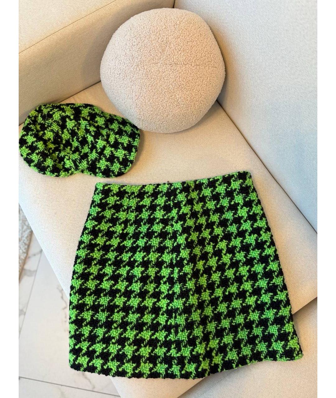 MSGM Зеленый хлопковый костюм с юбками, фото 2