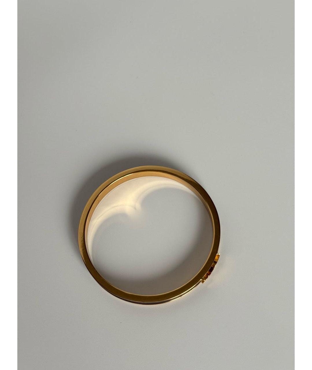 SAINT LAURENT Черный латунный браслет, фото 5