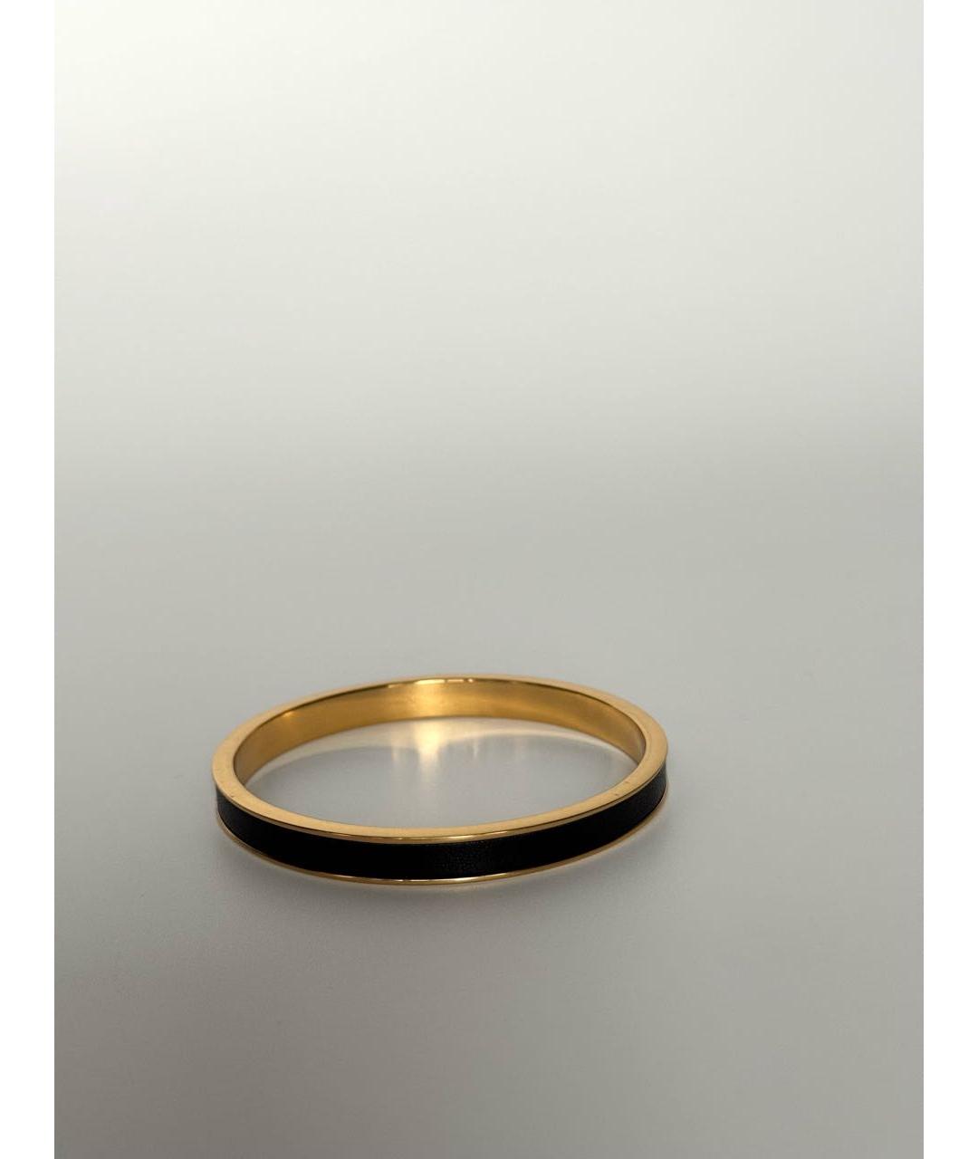 SAINT LAURENT Черный латунный браслет, фото 3