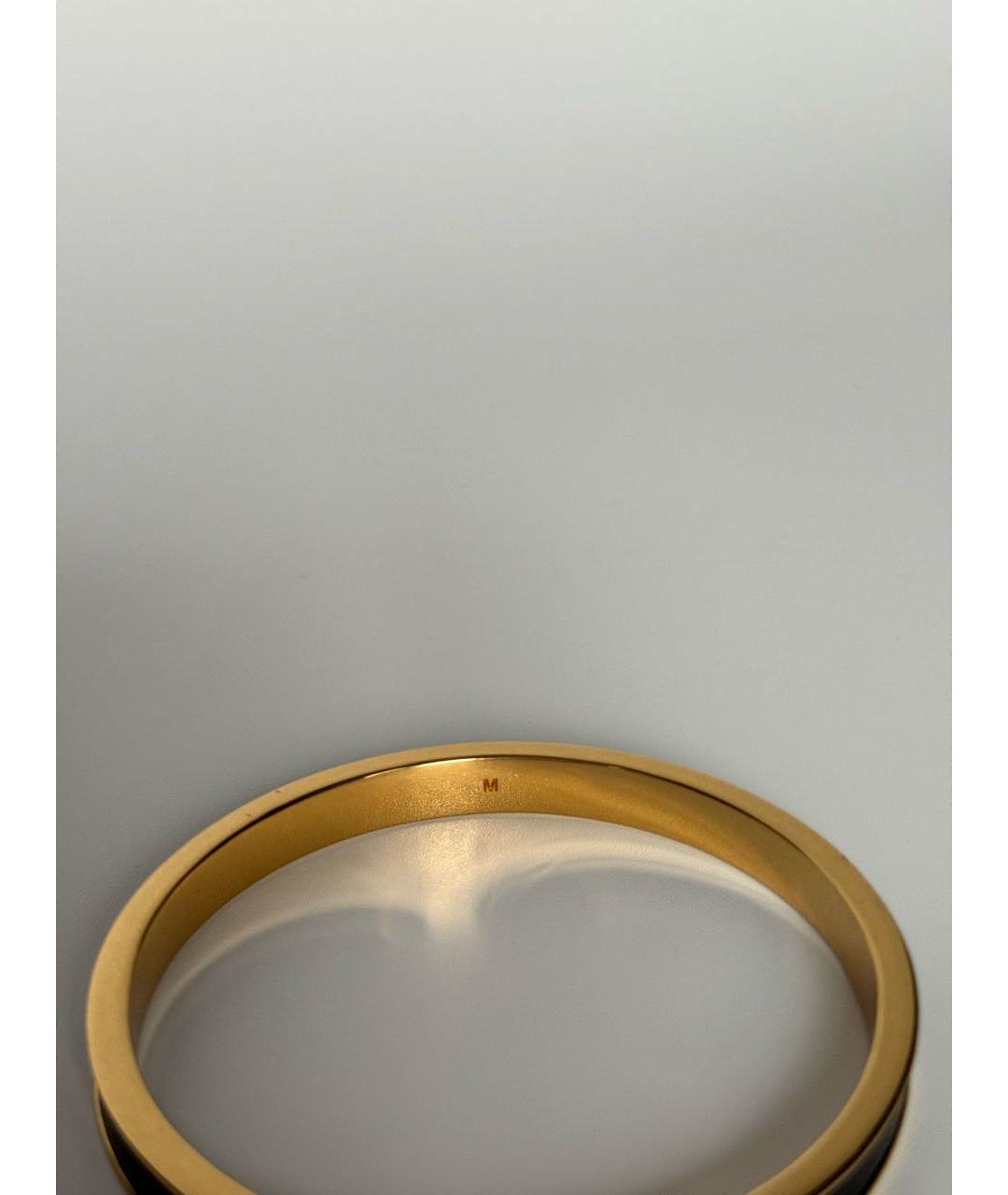 SAINT LAURENT Черный латунный браслет, фото 6