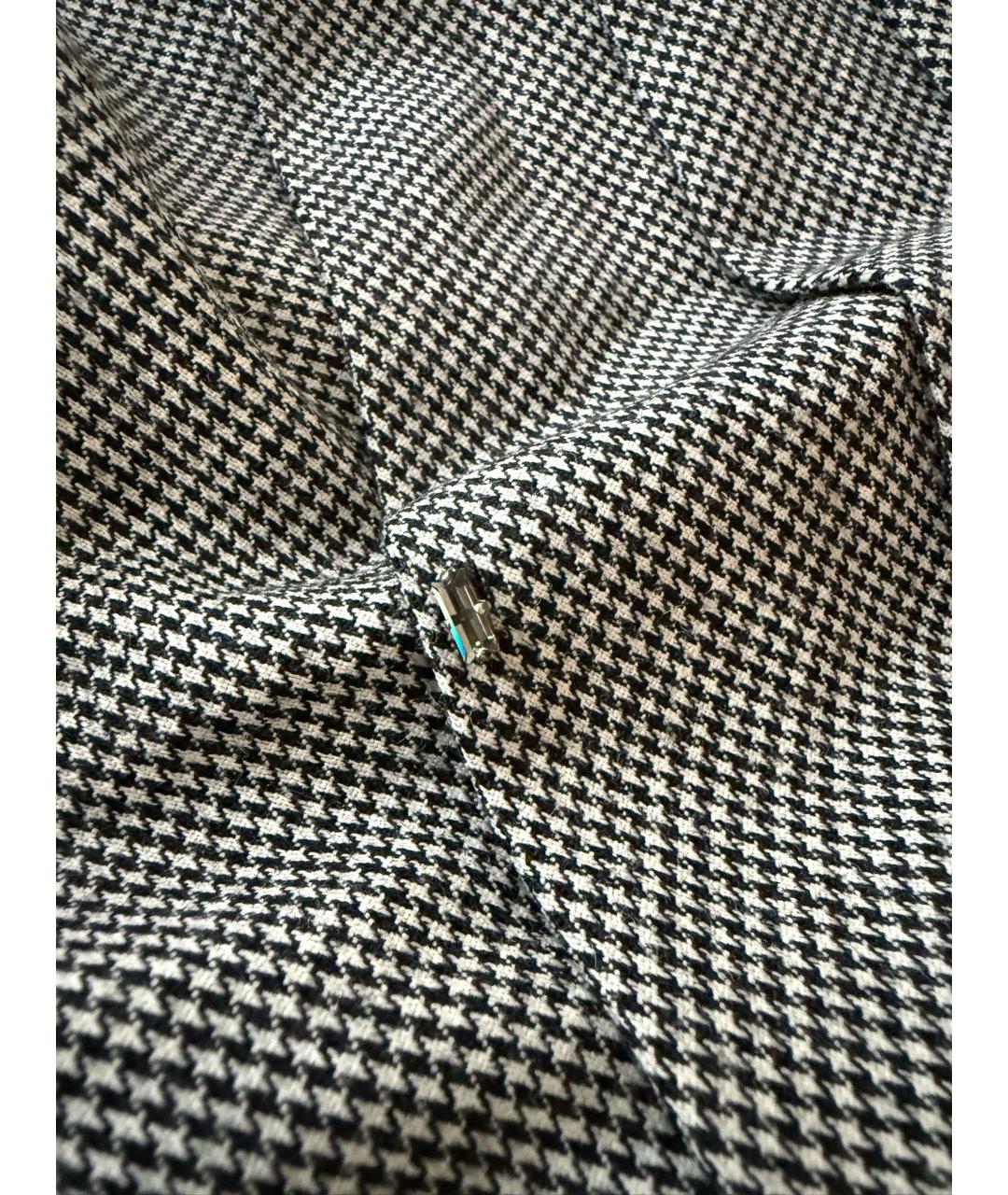 SPORTMAX Серая шерстяная юбка миди, фото 6