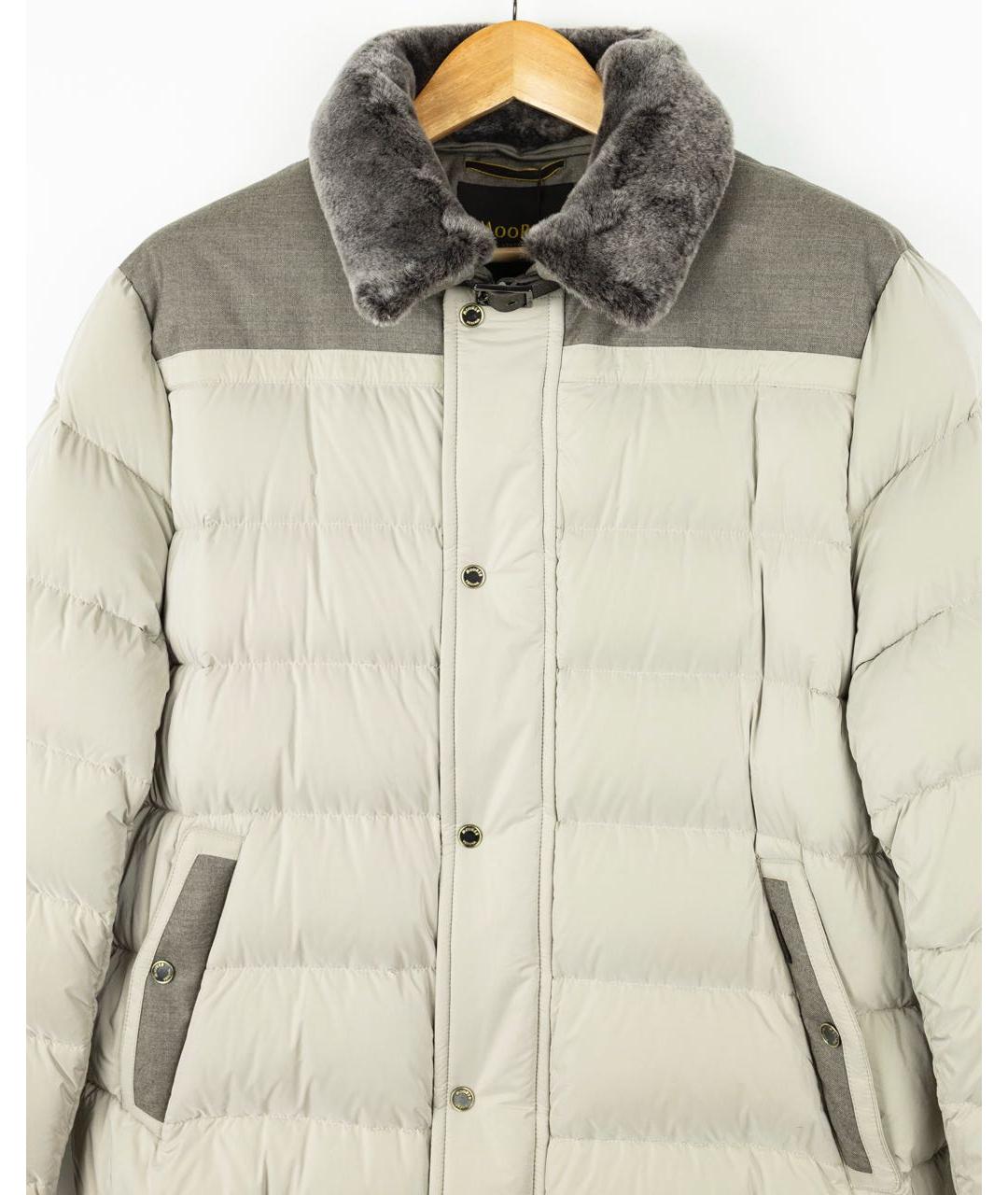 MOORER Серая полиэстеровая куртка, фото 3