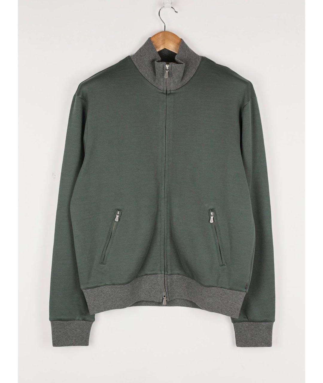 ELEVENTY Зеленый хлопковый спортивный костюм, фото 2