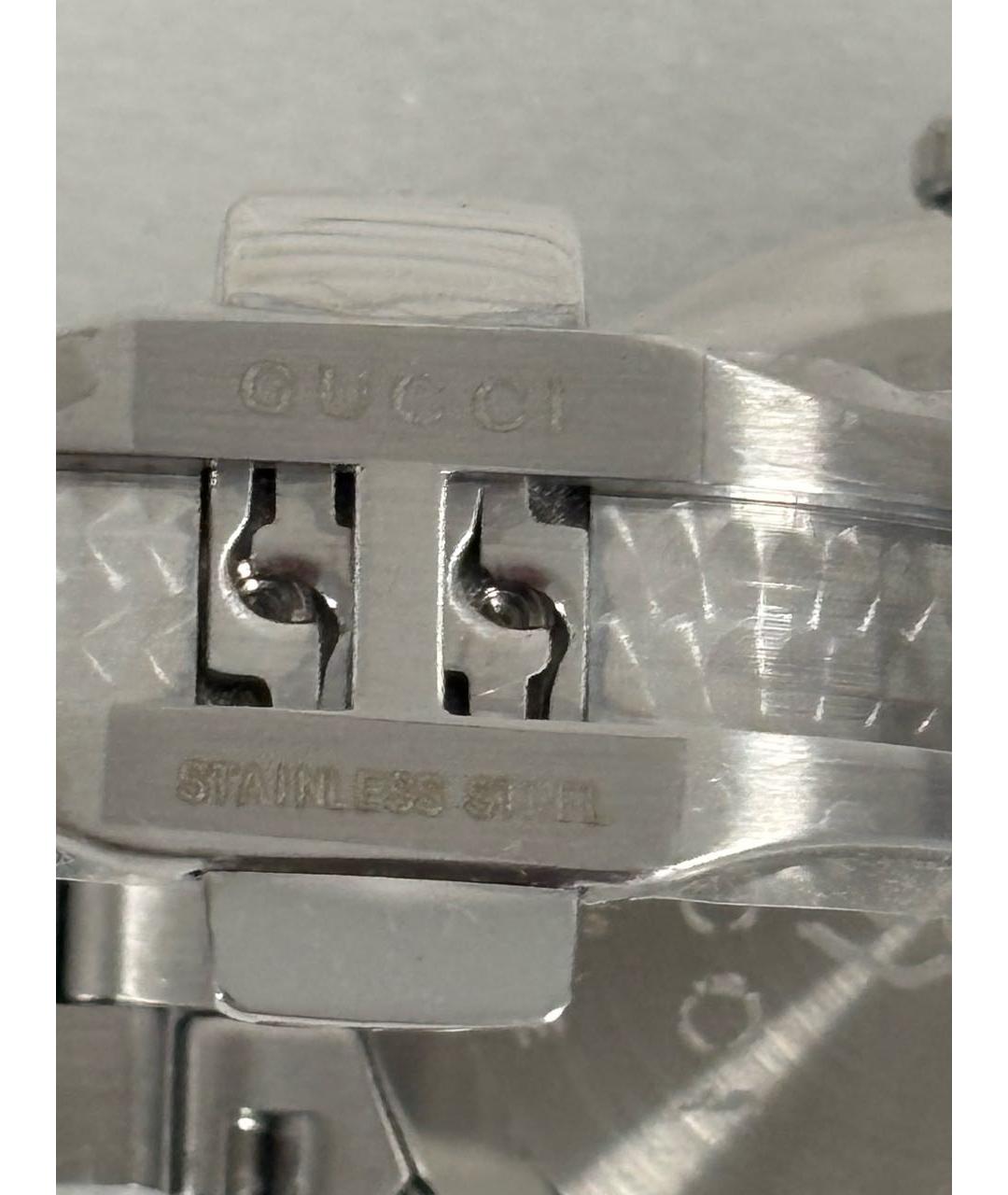 GUCCI Серебряные стальные часы, фото 8