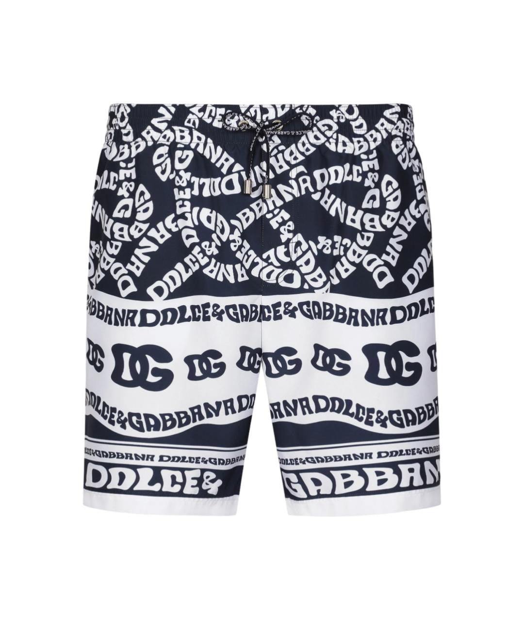 DOLCE&GABBANA Мульти полиэстеровые шорты, фото 1