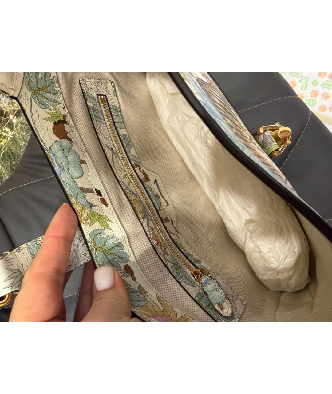 GUCCI Мульти кожаная сумка с короткими ручками, фото 4