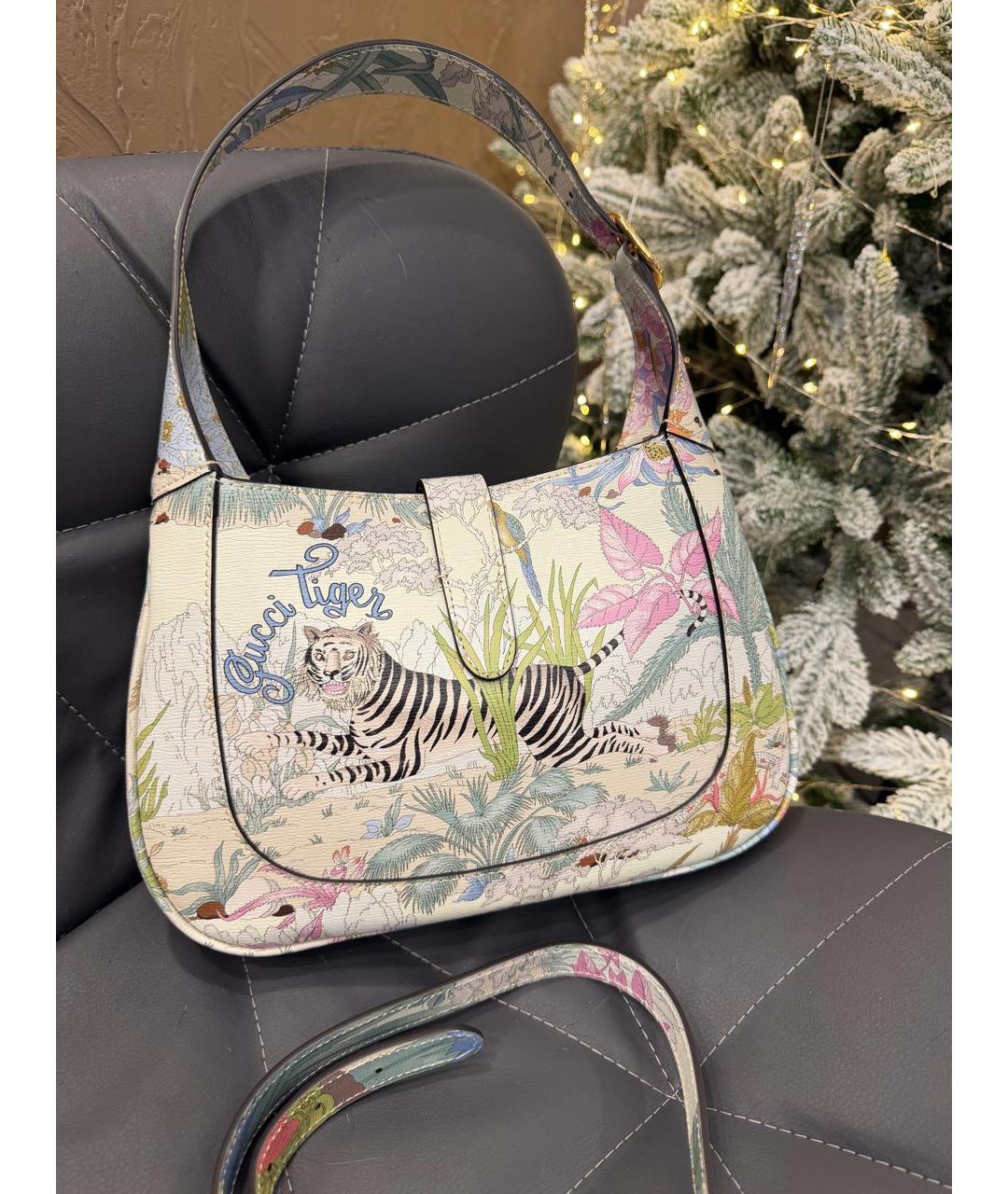 GUCCI Мульти кожаная сумка с короткими ручками, фото 5