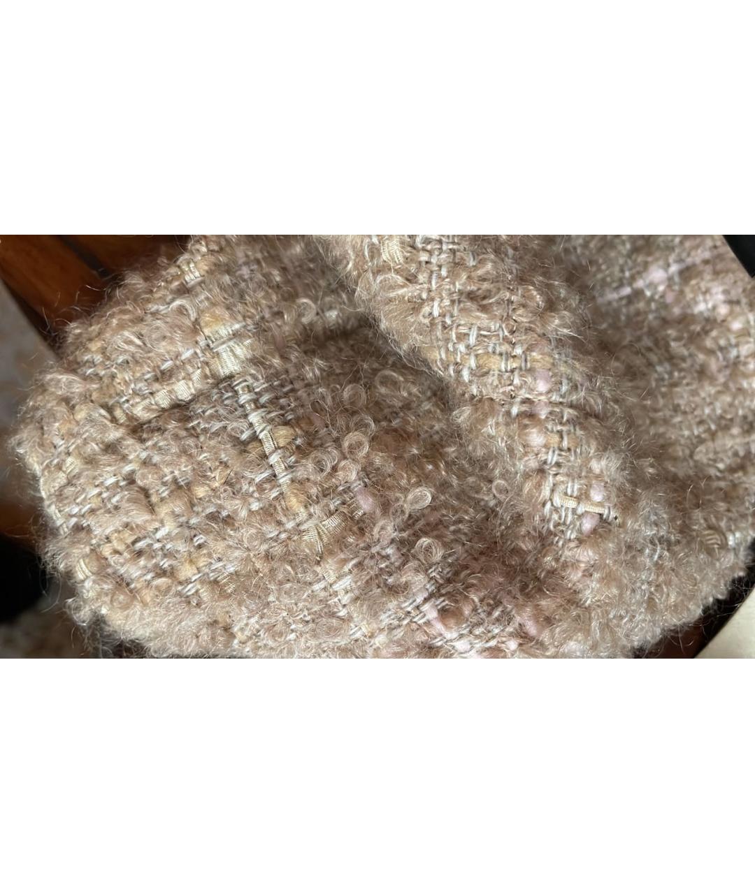 CHRISTIAN DIOR Бежевое шерстяное платье, фото 6