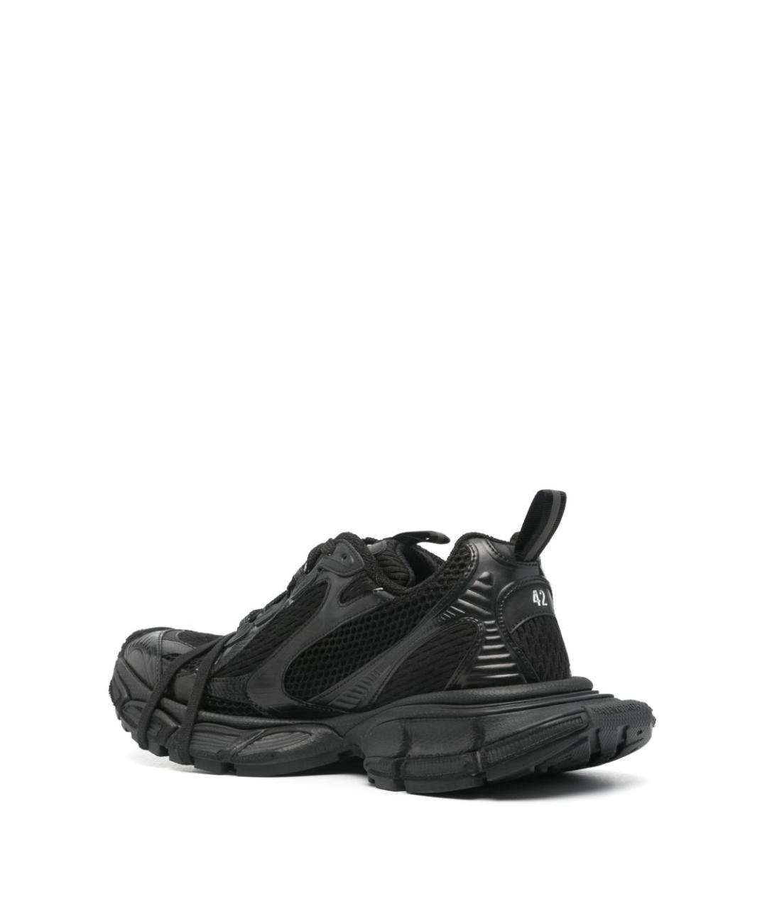 BALENCIAGA Черные низкие кроссовки / кеды, фото 3