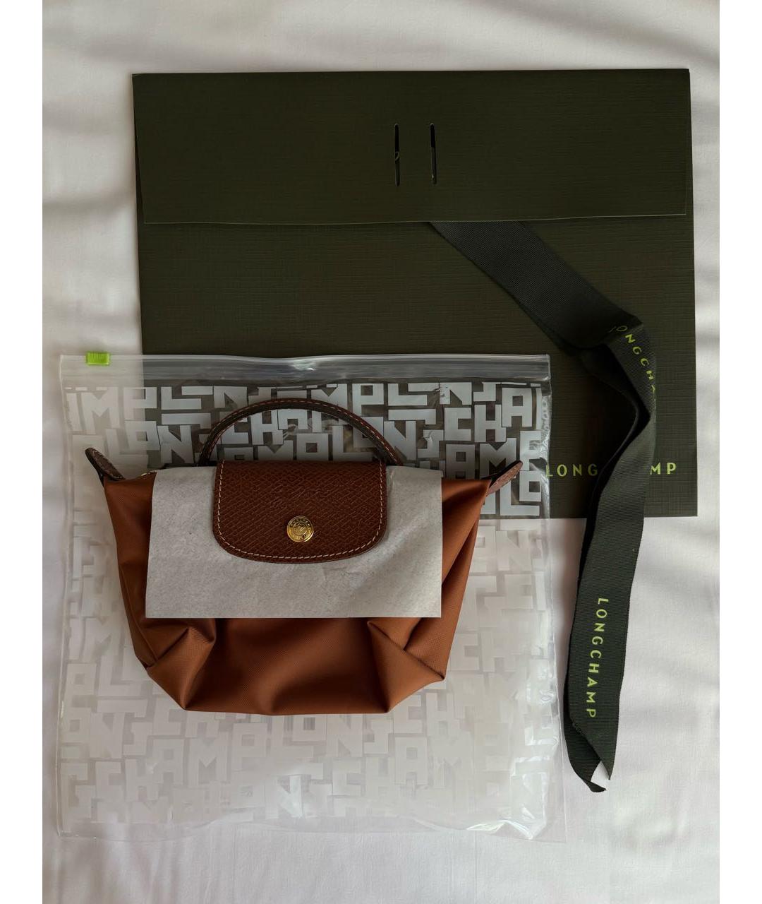 LONGCHAMP Коричневая сумка с короткими ручками, фото 5