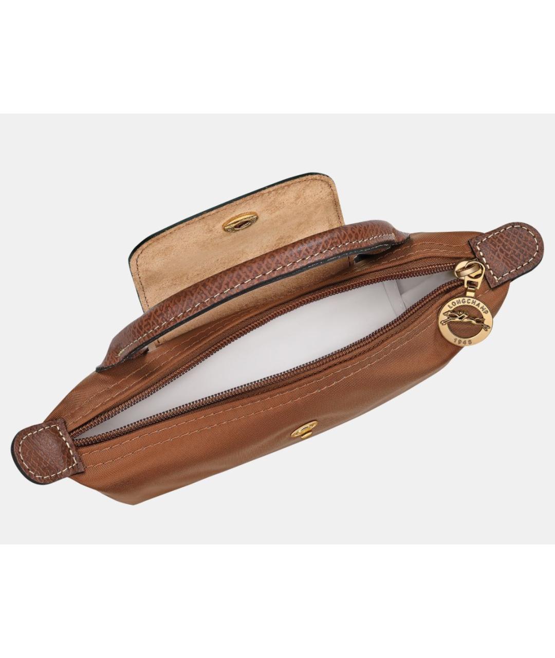 LONGCHAMP Коричневая сумка с короткими ручками, фото 3