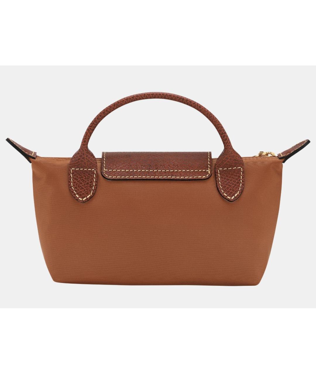 LONGCHAMP Коричневая сумка с короткими ручками, фото 4