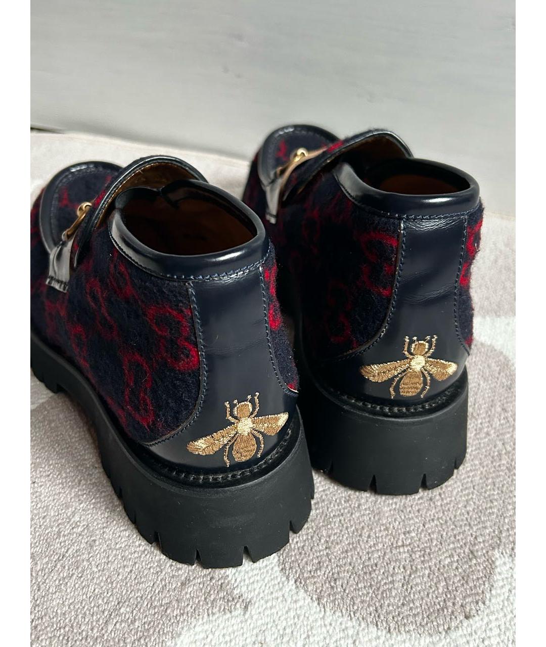 GUCCI Черные низкие ботинки, фото 5