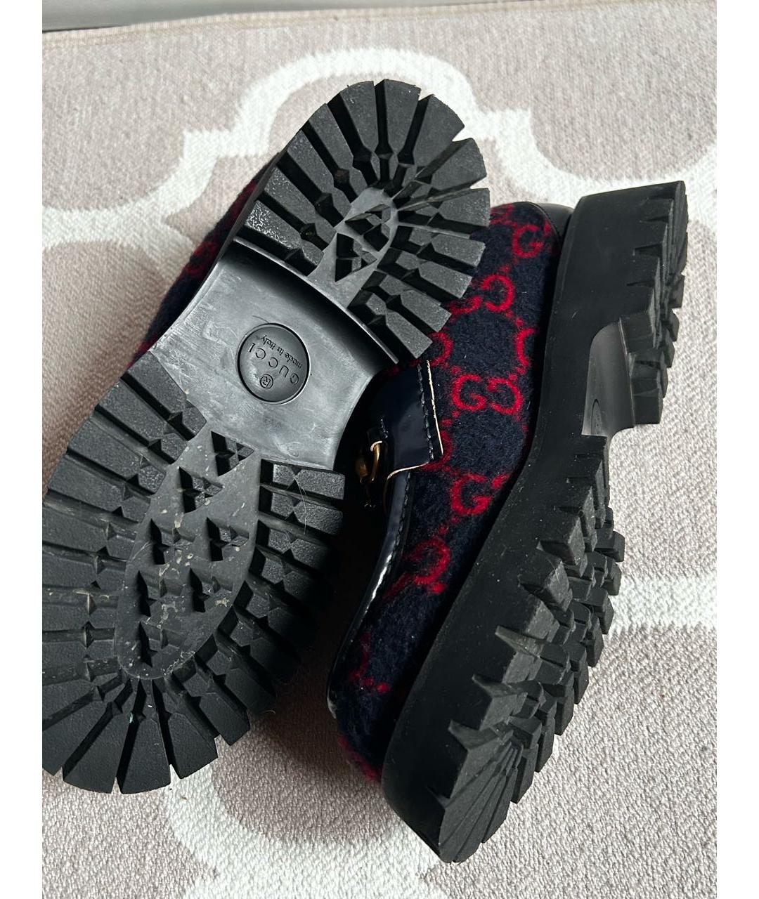 GUCCI Черные низкие ботинки, фото 6