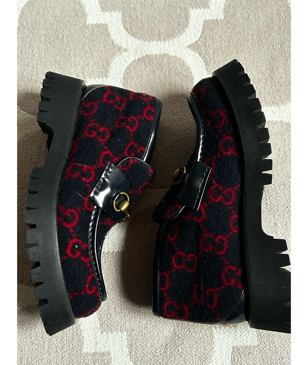 GUCCI Черные низкие ботинки, фото 8