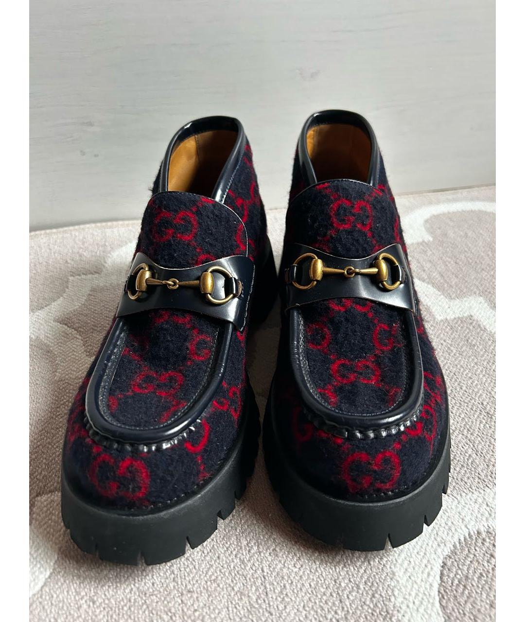 GUCCI Черные низкие ботинки, фото 2