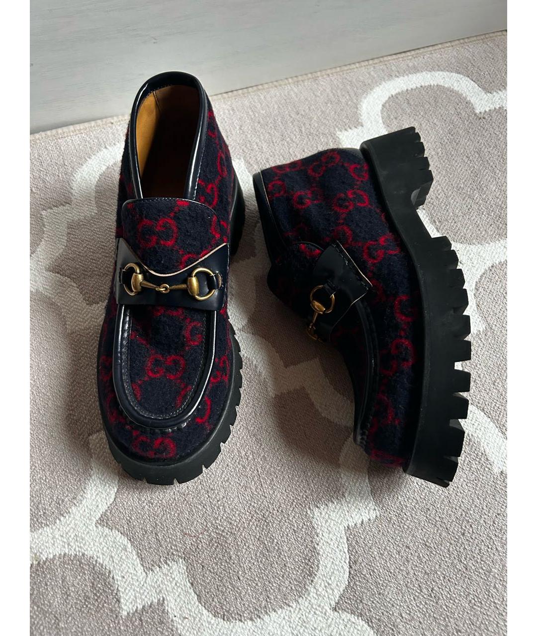 GUCCI Черные низкие ботинки, фото 3