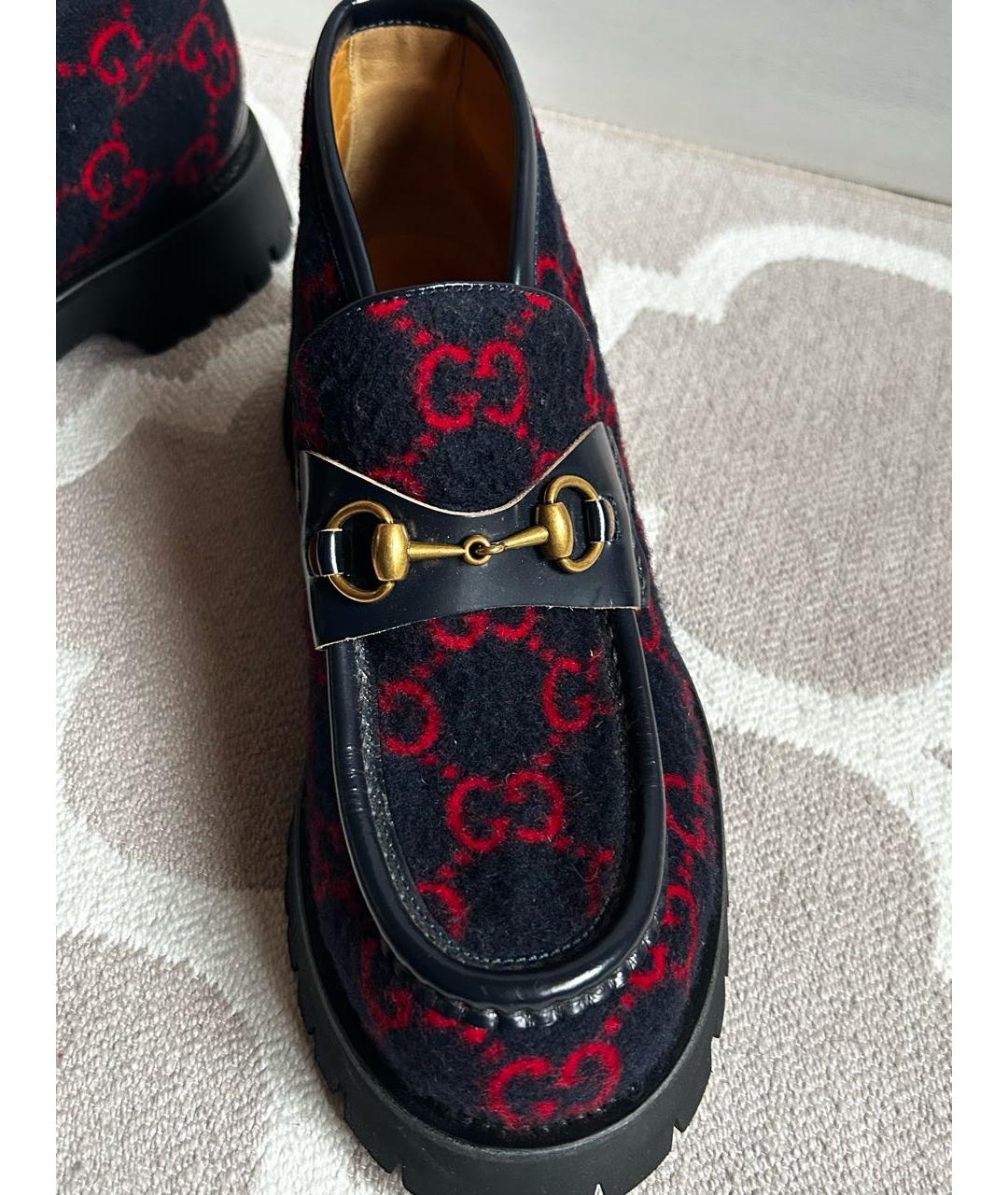 GUCCI Черные низкие ботинки, фото 4