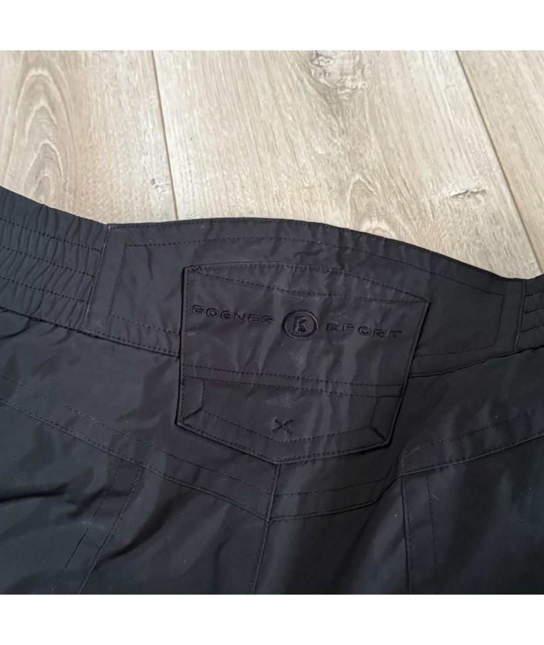 BOGNER Черные полиэстеровые повседневные брюки, фото 3
