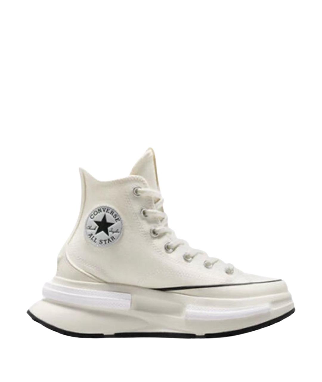 CONVERSE Белые текстильные высокие кроссовки / кеды, фото 1