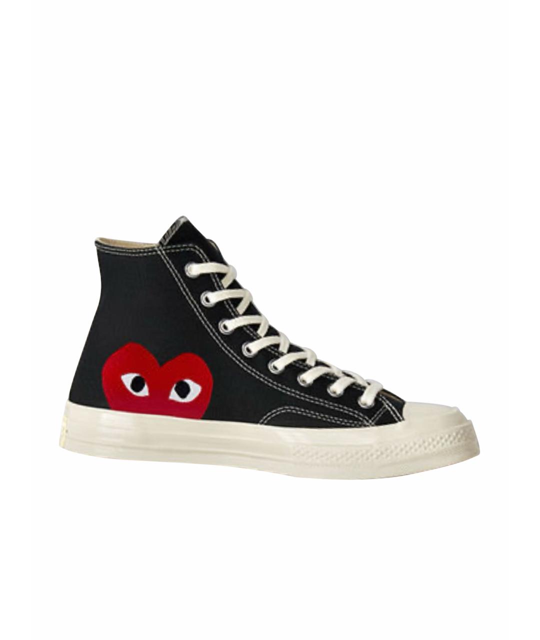 CONVERSE Черные текстильные высокие кроссовки / кеды, фото 1