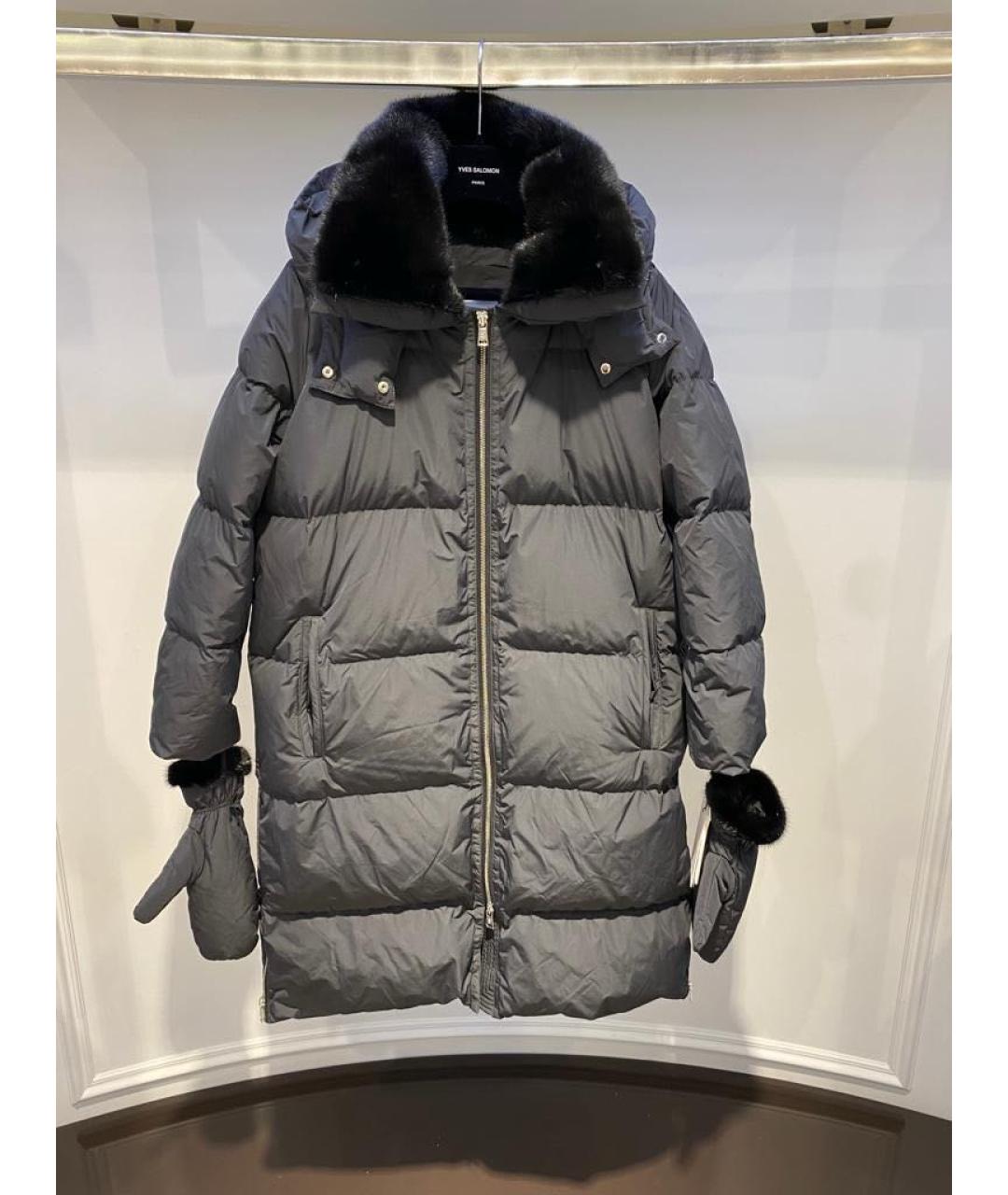 YVES SALOMON Серая куртка, фото 4