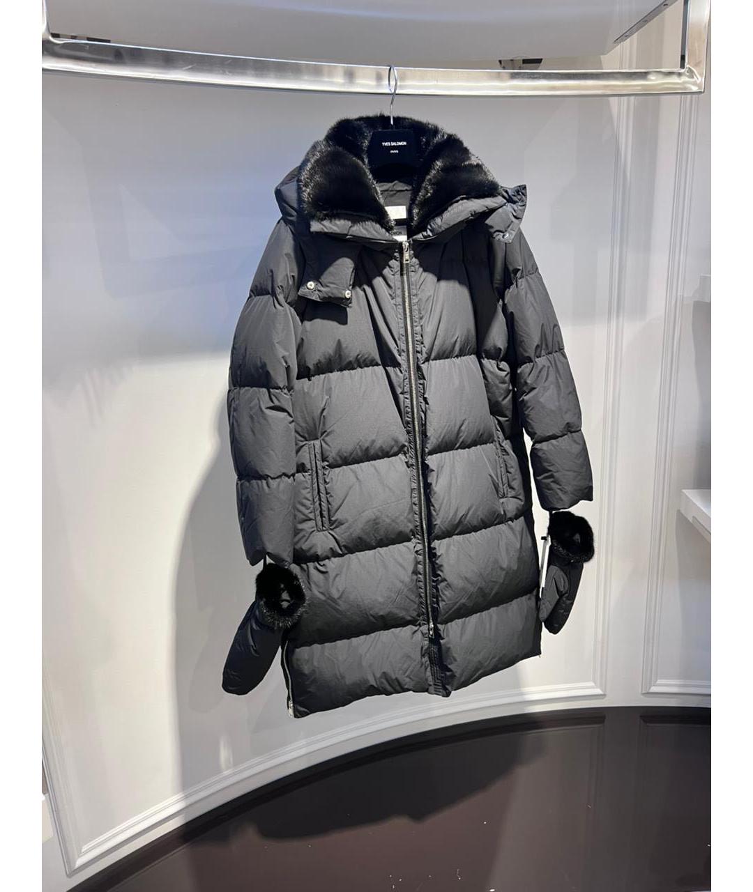 YVES SALOMON Серая куртка, фото 2