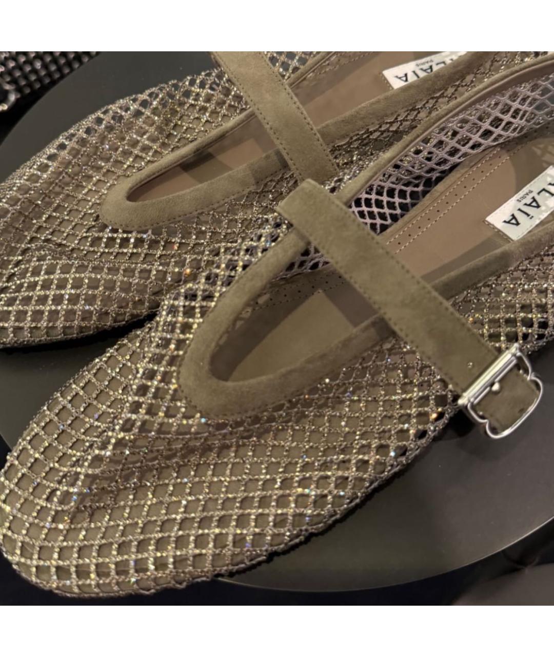 ALAIA Серые замшевые балетки, фото 2