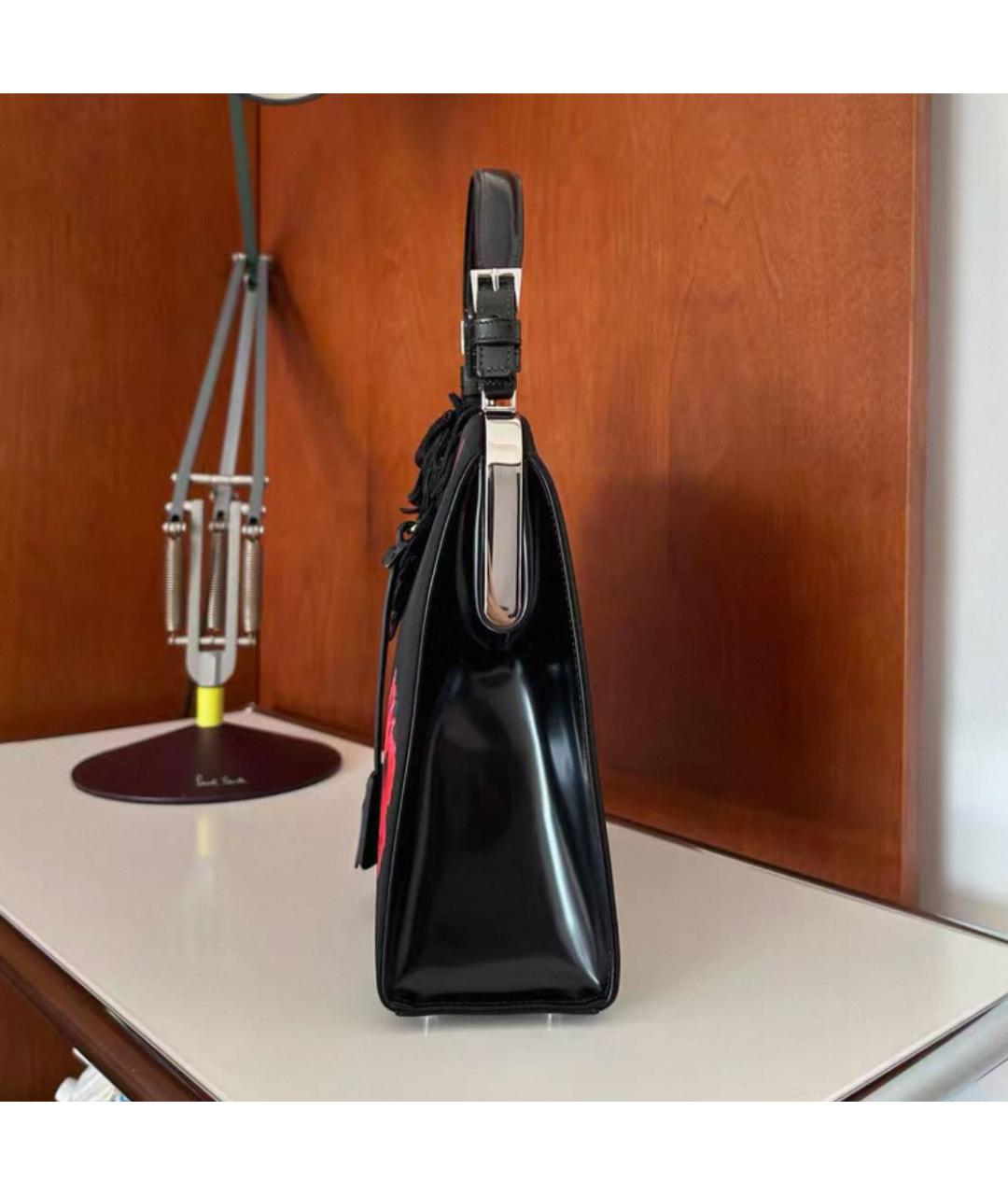 PRADA Черная сумка с короткими ручками, фото 4