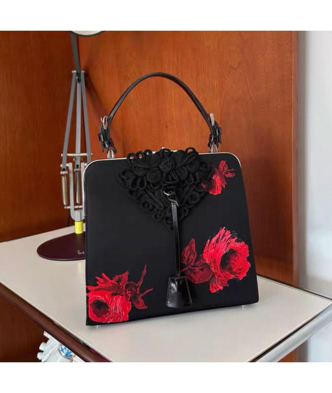 PRADA Черная тканевая сумка через плечо, фото 3