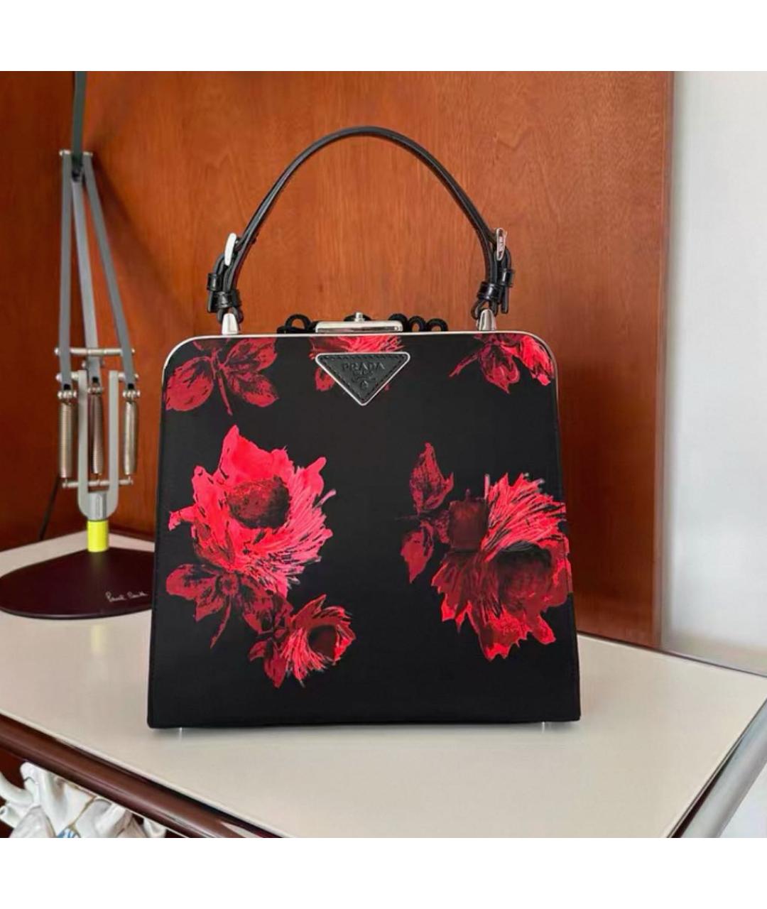 PRADA Черная тканевая сумка через плечо, фото 2