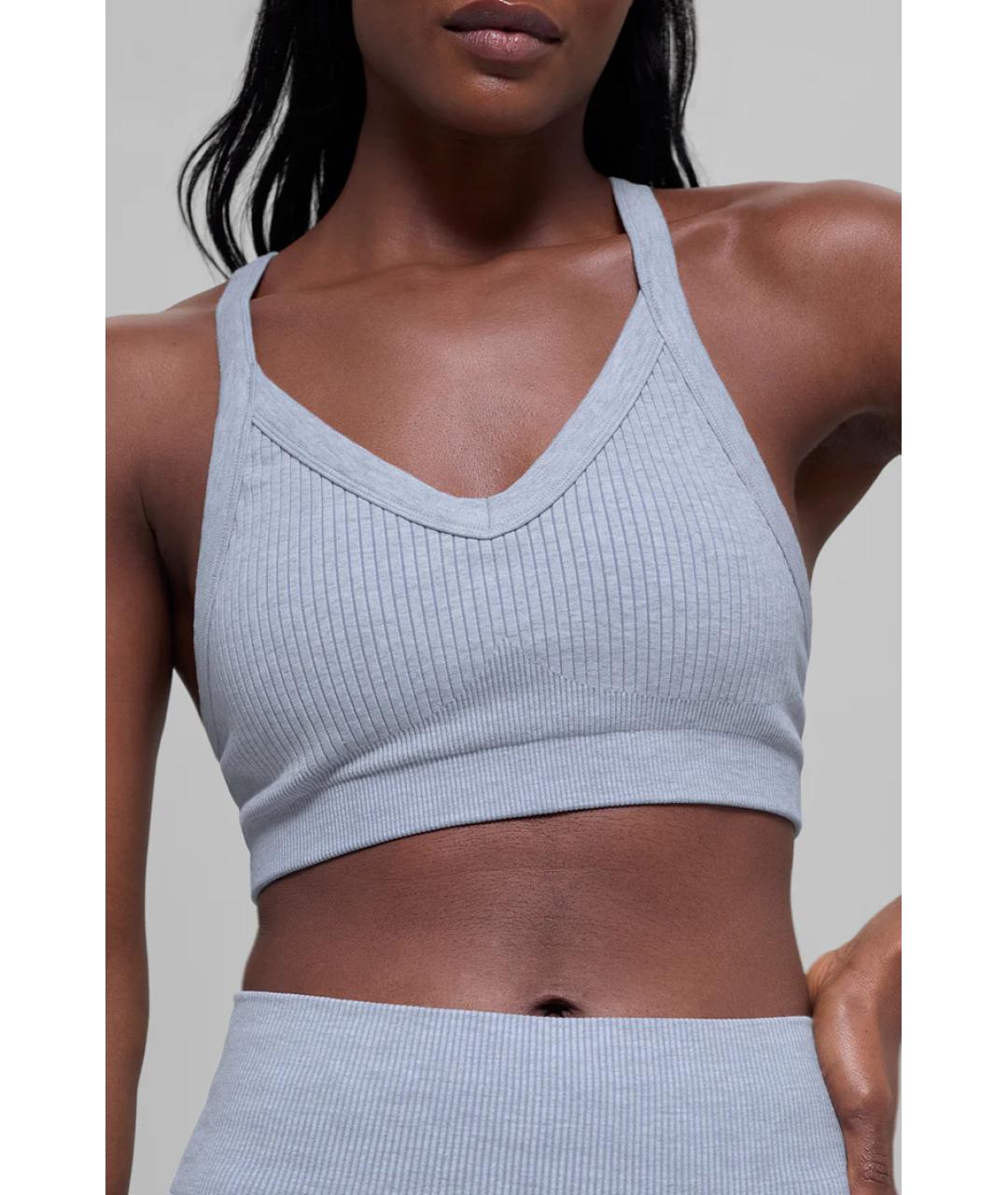 ALO YOGA Серый хлопковый спортивные костюмы, фото 3