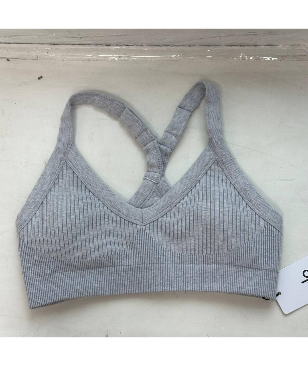 ALO YOGA Серый хлопковый спортивные костюмы, фото 4