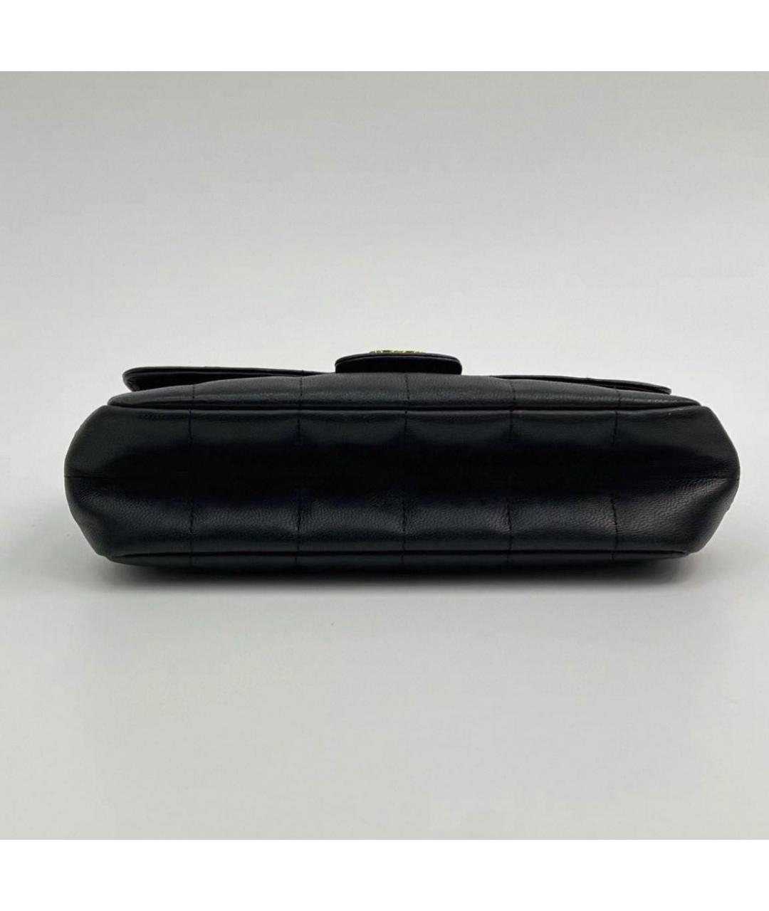 CHANEL Черная кожаная сумка через плечо, фото 8