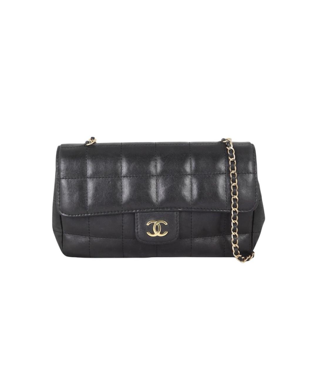 CHANEL Черная кожаная сумка через плечо, фото 9