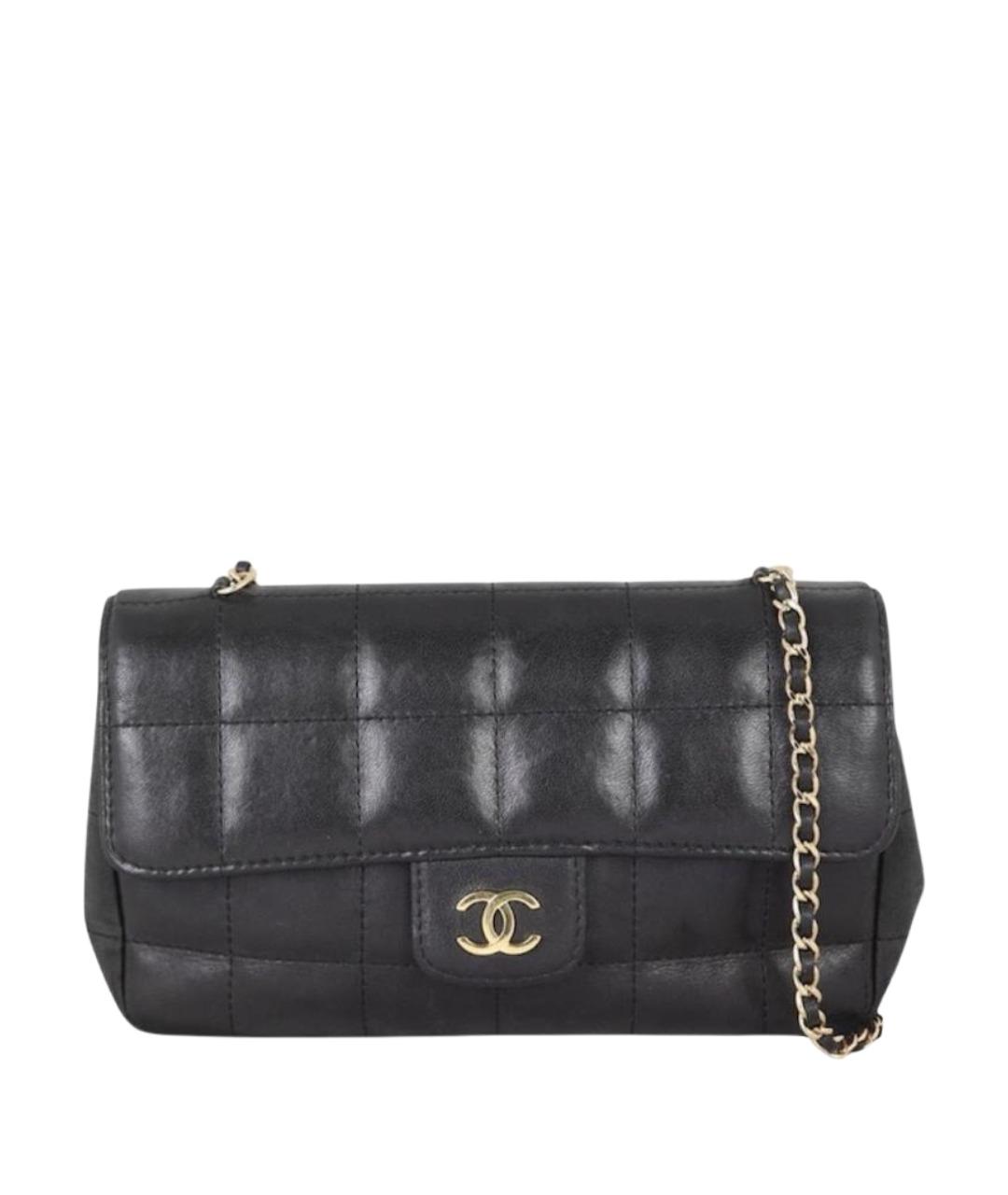 CHANEL Черная кожаная сумка через плечо, фото 1