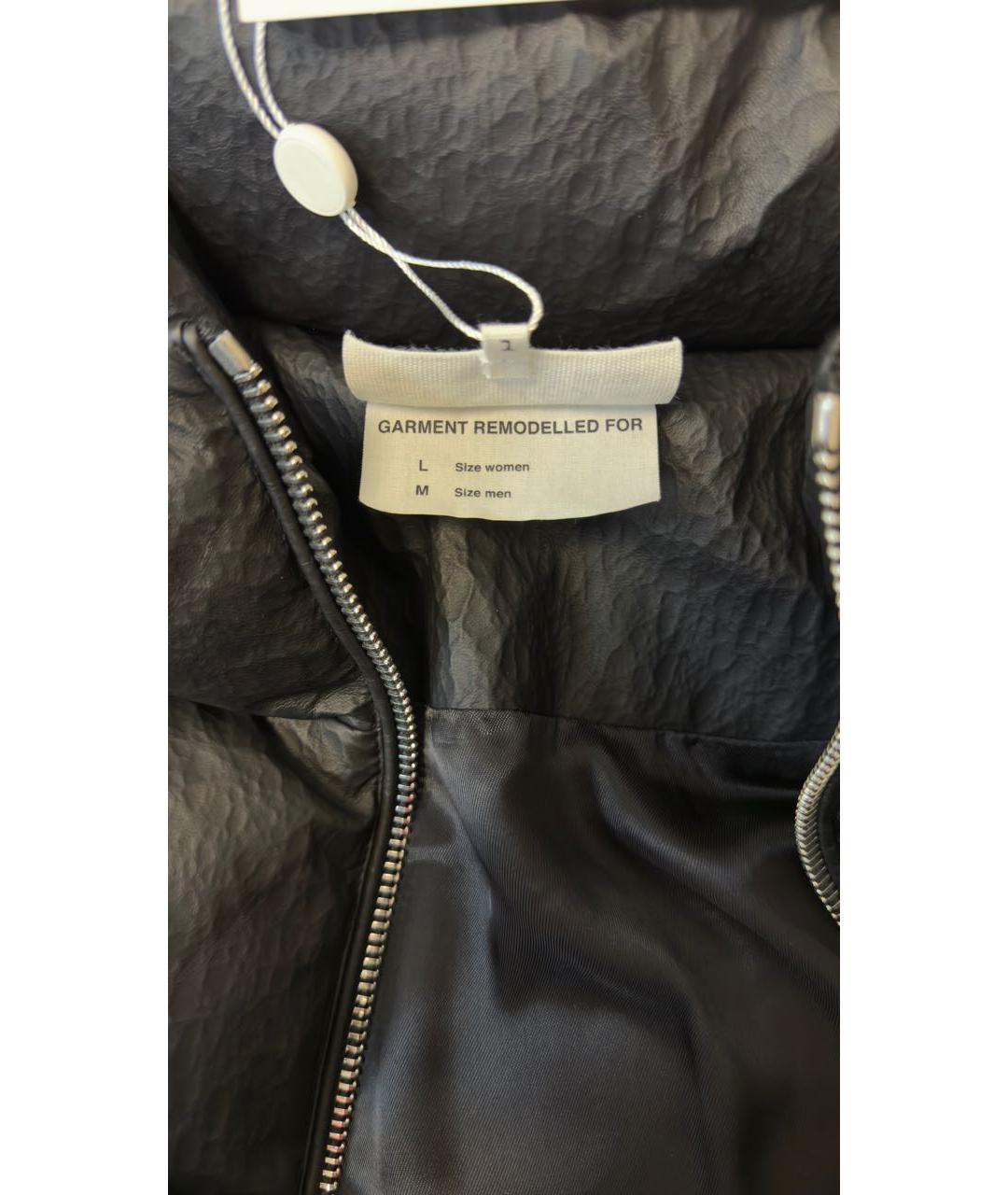 MAISON MARGIELA Черный кожаный жилет, фото 3