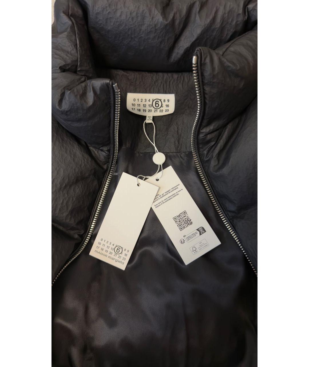 MAISON MARGIELA Черный кожаный жилет, фото 2