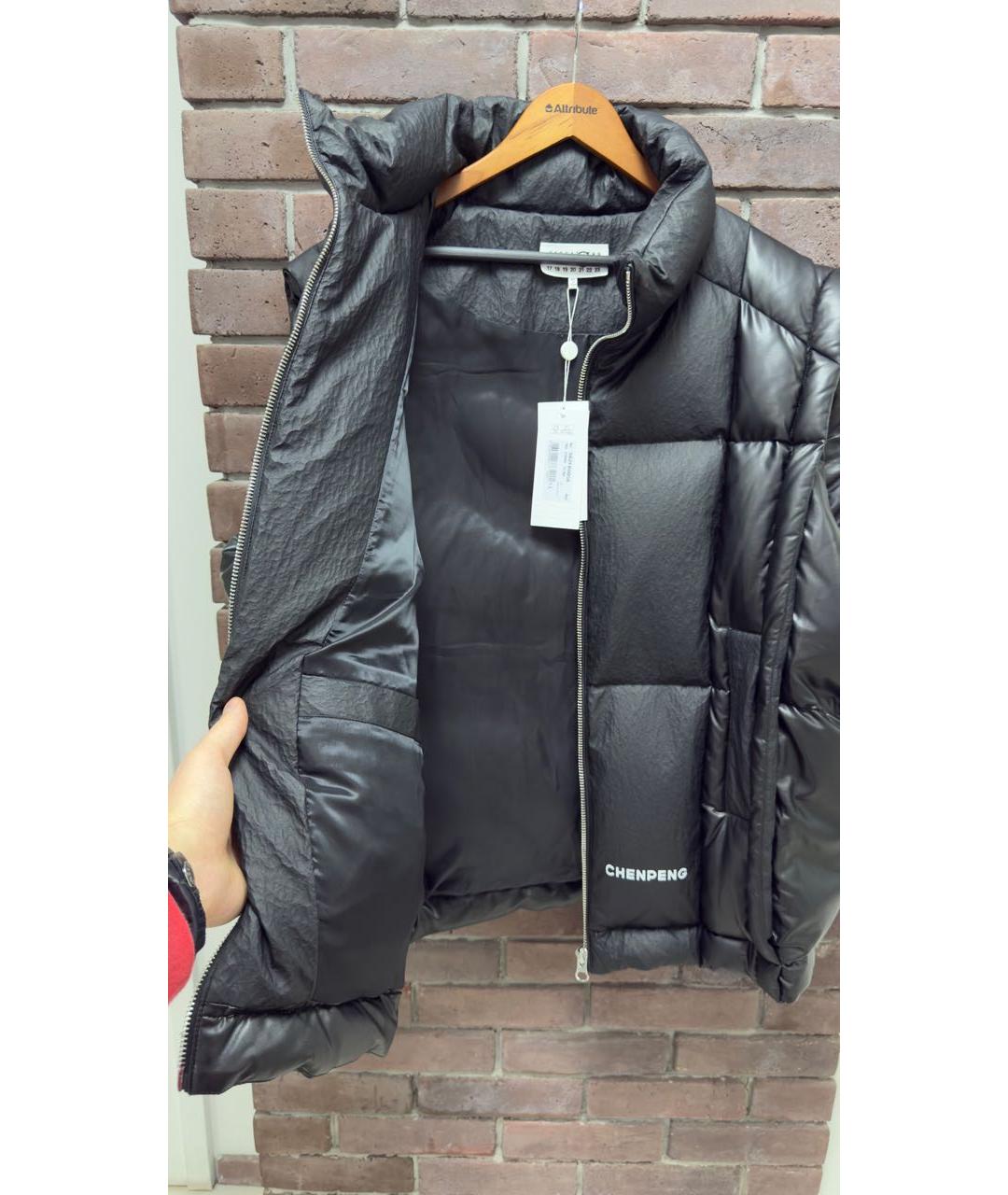 MAISON MARGIELA Черный кожаный жилет, фото 4