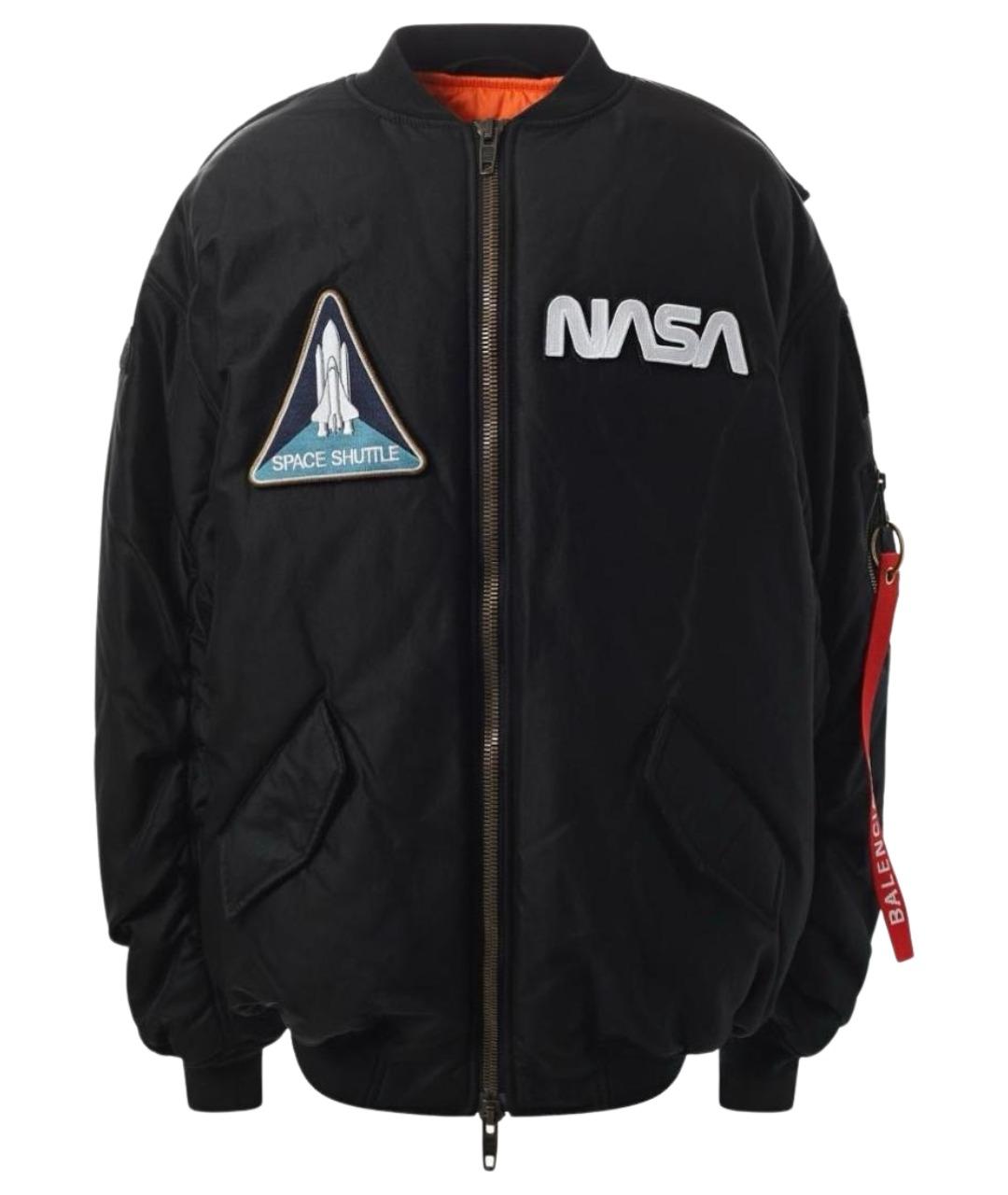 BALENCIAGA Черная полиэстеровая куртка, фото 1