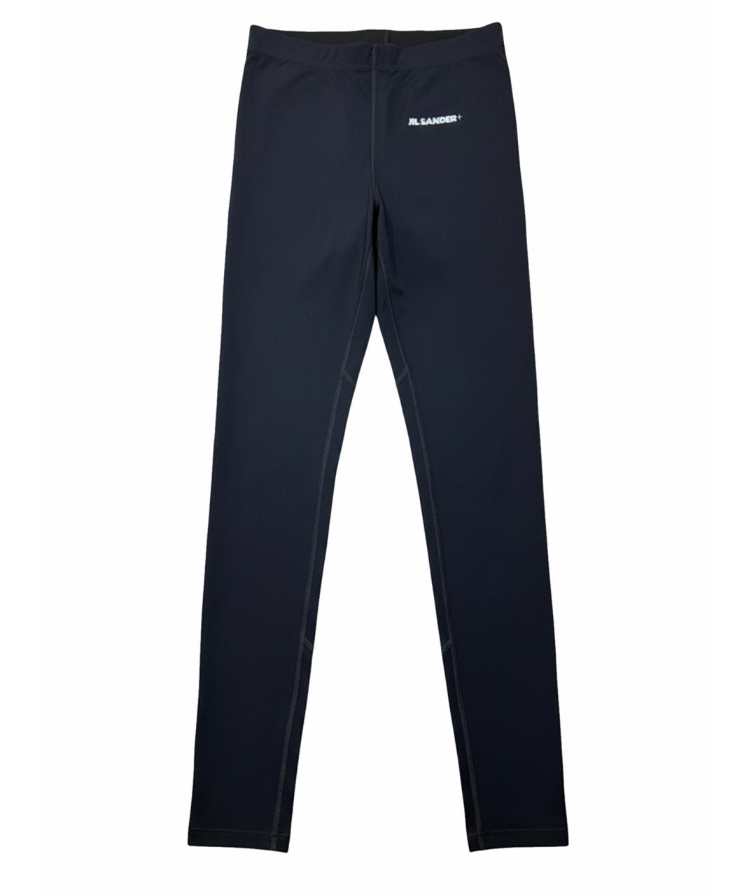 JIL SANDER Черные полиамидовые леггинсы и велосипедки, фото 1